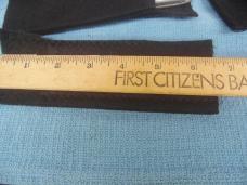 BLACK FELT POUCHES FOR KNIVES OR JEWELRY WITH FLAP USA MADE BY MY WIFE