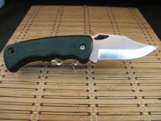 SCHRADE OLD TIMER 47OT "THE BEAST" LINER LOCK VINT. U.S.A. HARD RUBBER FINGER GROOVED POCKET KNIFE