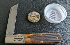 GEC Great Eastern Cutlery #15 Tidioute TC Barlow 153124 Rustic Brown Sawcut Richlite. As New in tube GEC Great Eastern Cutlery #15 Tidioute TC Barlow 153124 Rustic Brown Sawcut Richlite. As New in tube