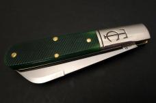 Great Eastern Cutlery #15 TC Barlow Tractor Green Sawcut Bone GEC 153124 Great Eastern Cutlery #15 TC Barlow Tractor Green Sawcut Bone GEC 153124