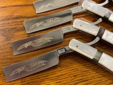 Parker Cut Co "The Improved Eagle Razor" 7-Day Mother of Pearl + 1 Bone Razor Japan Parker Cut Co "The Improved Eagle Razor" 7-Day Mother of Pearl + 1 Bone Razor Japan