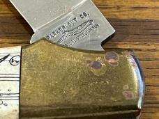 Parker Cut. Co. Mustang Lockback Folding Knife w/Scrimshaw Porpoise Scales Japan Parker Cut. Co. Mustang Lockback Folding Knife w/Scrimshaw Porpoise Scales Japan