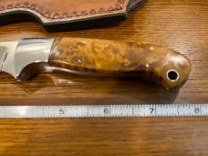 D'Holder Schrade A. G. Russell Limited Ed Drop Point Hunting Knife w/Burled Maple Handle -- RARE!!! D'Holder Schrade A. G. Russell Limited Ed Drop Point Hunting Knife w/Burled Maple Handle -- RARE!!!