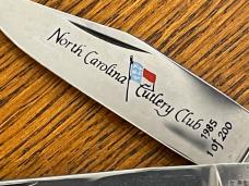 Boker Tree Brand Ltd Ed North Carolina Cutlery Club Trapper w/Smooth Gray Bone Scales SN#116 Germany Boker Tree Brand Ltd Ed North Carolina Cutlery Club Trapper w/Smooth Gray Bone Scales SN#116 Germany
