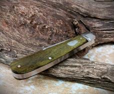 NIB RoseCraft Blades Nolichucky Jack RCT011 Vintage Moss Brown Bone D2 Spear Point