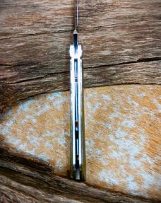 NIB RoseCraft Blades Nolichucky Jack RCT011 Vintage Moss Brown Bone D2 Spear Point