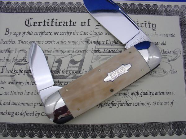 Case XX Classic Sunfish/Toenail Genuine Mastodon Ivory Knife 1 of 3 Case XX Classic Sunfish/Toenail Genuine Mastodon Ivory Knife 1 of 3