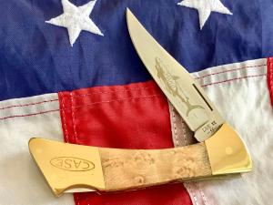 1985 Case xx Mako Shark Folding Hunter w/ Nice Wood Handles (7158 LSSP) -NOS