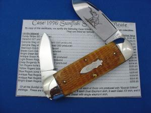 Case XX Classic Sunfish/Toenail  Genuine Light Brown Rogers Bone Knife With Single Elephants
