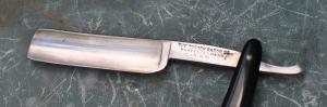 Torrey Razor Black handle Factory Mint Tattered Box Made Before 1952 In Worcester MA USA