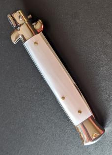 NOS GIOVANNI BELTRAME IMITATION PEARL 20CM-8" FLAT BLADE STILETTO NOS GIOVANNI BELTRAME IMITATION PEARL 20CM-8" FLAT BLADE STILETTO