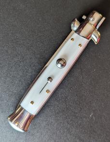 NOS GIOVANNI BELTRAME IMITATION PEARL 20CM-8" FLAT BLADE STILETTO NOS GIOVANNI BELTRAME IMITATION PEARL 20CM-8" FLAT BLADE STILETTO