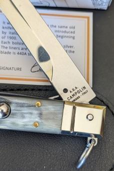 A.G.A. COMPOLIN 30CM-12INCH SICILIAN FIGHTER BRAZILIAN HORN AUTOMATIC A.G.A. COMPOLIN 30CM-12INCH SICILIAN FIGHTER BRAZILIAN HORN AUTOMATIC