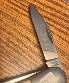 MINT ETCHED QUEEN BARLOW $100 KNIFE FOR $75