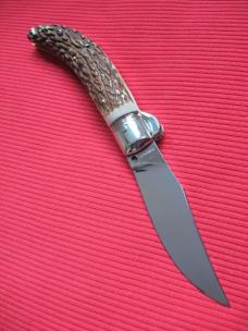 Quality Italian Unique Mechanism LEPRE Stag Knife Limited Edition 2015 MANIAGO ITALY w/Certificate Quality Italian Unique Mechanism LEPRE Stag Knife Limited Edition 2015 MANIAGO ITALY w/Certificate