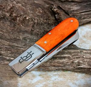 NIB RoseCraft Blades Beaver Creek Barlow RCT006 Bourbon Bone Knife Sheepsfoot