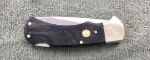 Vintage 1981 Puma 725 4 Star Germany Wood Lockblade Folding Pocket Knife