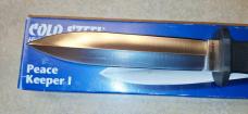 (SOLD) Cold Steel Peace Keeper 1 Fixed Blade Knife With Secure-Ex Factory Sheath 39LPKD - 2007