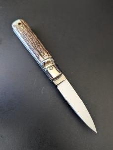NIB AGA CAMPOLIN 6"-15CM SLIMLINE IN EUROPEAN STAG NIB AGA CAMPOLIN 6"-15CM SLIMLINE IN EUROPEAN STAG