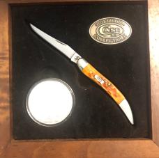 New in wooden display 2006 Case Silver Eagle Commemorative and Toothpick Set New in wooden display 2006 Case Silver Eagle Commemorative and Toothpick Set