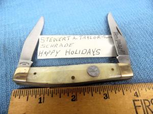SCHRADE 2011 HAPPY HOLIDAYS MUSKRAT FROM STORAGE UNUSED STEWERT TAYLOR & SONS