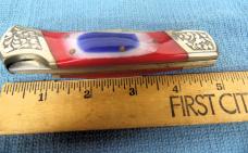 FROM STORAGE NEAR MINT UNUSED FANCY UNCLE SAM FOLDING KNIFE SEE PICS FROM STORAGE NEAR MINT UNUSED FANCY UNCLE SAM FOLDING KNIFE SEE PICS