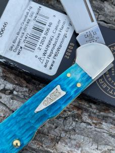 CASE XX 2024 ** CRANDALL JIG BONE ARROW SHIELD SKY BLUE LARGE COPPERLOCK CASE XX 2024 ** CRANDALL JIG BONE ARROW SHIELD SKY BLUE LARGE COPPERLOCK