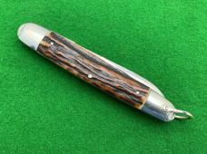 Bruckmann Knife. 4-1/2 inch Anglo Saxon Whittler with Stag Scales. ...........................(551P) Bruckmann Knife. 4-1/2 inch Anglo Saxon Whittler with Stag Scales. ...........................(551P)