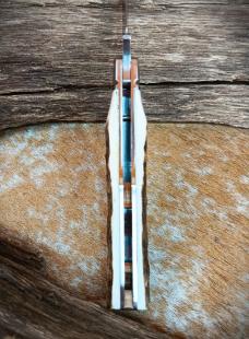 NIB RoseCraft Blades Genuine STAG Savage Creek Gunstock RCT014-ST D2 Clip Point