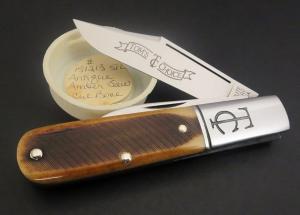 RARE 1/28 GEC 15 Toms Choice TC Sawyer Barlow Antique Amber Sawcut Bone SFO Charlie Campagna #151213