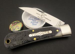 Great Eastern Cutlery Tidioute #47 Viper Stone Wash Blue Natural Bone GEC 470123