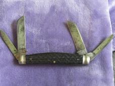 MOORE-HANDLEY HDW. 4 blade Congress. Unsharpened w/staining MOORE-HANDLEY HDW. 4 blade Congress. Unsharpened w/staining