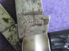 MOORE-HANDLEY HDW. 4 blade Congress. Unsharpened w/staining MOORE-HANDLEY HDW. 4 blade Congress. Unsharpened w/staining