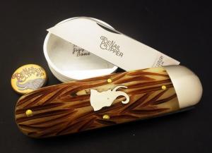 Great Eastern Cutlery #36 Elephant Toenail Clipper India Jigged Bone GEC 363122