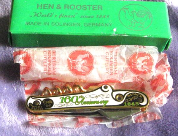 Hen & Rooster Bar Tenders knife w/Stanhope Hen & Rooster Bar Tenders knife w/Stanhope