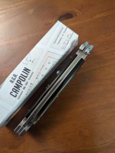  NIB 11"- 28 cm A.G.A. Campolin Brazilian Horn Maltese Automatic lockback a super beautiful stiletto