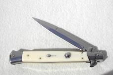 NEW FRANK BELTRAME 11" SWITCHBLADE ACRYLIC IVORY BAYONET BLADE ITALIAN STILETTO NEW FRANK BELTRAME 11" SWITCHBLADE ACRYLIC IVORY BAYONET BLADE ITALIAN STILETTO