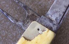 HENRY SEARS & SON 1865 Champagne Bottle knife w/ KORN'S PATENT Cork Puller HENRY SEARS & SON 1865 Champagne Bottle knife w/ KORN'S PATENT Cork Puller