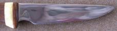 Vintage unknown maker custom Hunting Knife with great Ivory handle
