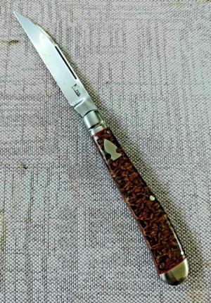 Kroo BeanBag Micarta Slimline Wharnie..Rwl34..4"..fluted bolsters.filework..spacers..liners.coa/slip