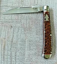 Kroo BeanBag Micarta Slimline Wharnie..Rwl34..4"..fluted bolsters.filework..spacers..liners.coa/slip Kroo BeanBag Micarta Slimline Wharnie..Rwl34..4"..fluted bolsters.filework..spacers..liners.coa/slip