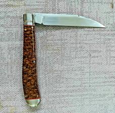 Kroo BeanBag Micarta Slimline Wharnie..Rwl34..4"..fluted bolsters.filework..spacers..liners.coa/slip Kroo BeanBag Micarta Slimline Wharnie..Rwl34..4"..fluted bolsters.filework..spacers..liners.coa/slip
