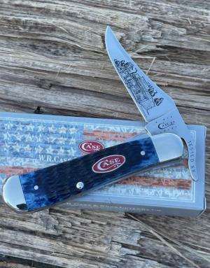 CASE XX ** SFO 2011 CRANES'S COUNTRY STORE BLUE JIG BONE RED SHIELD RUSSLOCK -LESS THAN 30 WERE MADE