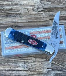 CASE XX ** SFO 2011 CRANES'S COUNTRY STORE BLUE JIG BONE RED SHIELD RUSSLOCK -LESS THAN 30 WERE MADE CASE XX ** SFO 2011 CRANES'S COUNTRY STORE BLUE JIG BONE RED SHIELD RUSSLOCK -LESS THAN 30 WERE MADE