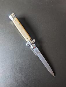 NOS GIOVANNI BELTRAME 23CM-9 INCH FLAT BLADE STILETTO IN BRAZILIAN HONEY HORN NOS GIOVANNI BELTRAME 23CM-9 INCH FLAT BLADE STILETTO IN BRAZILIAN HONEY HORN