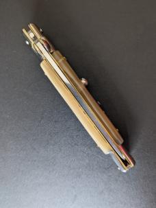 NOS GIOVANNI BELTRAME 23CM-9 INCH FLAT BLADE STILETTO IN BRAZILIAN HONEY HORN NOS GIOVANNI BELTRAME 23CM-9 INCH FLAT BLADE STILETTO IN BRAZILIAN HONEY HORN