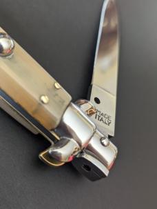 NOS GIOVANNI BELTRAME 23CM-9 INCH FLAT BLADE STILETTO IN BRAZILIAN HONEY HORN NOS GIOVANNI BELTRAME 23CM-9 INCH FLAT BLADE STILETTO IN BRAZILIAN HONEY HORN