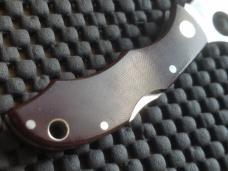 Spyderco Jester with Burgundy Micarta Scales Spyderco Jester with Burgundy Micarta Scales