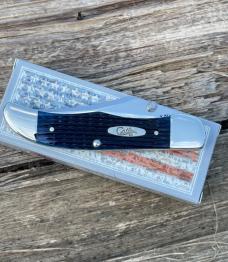 CASE XX ** 2013 DARK BLUE JIGGED BONE MID FOLDING HUNTER CASE XX ** 2013 DARK BLUE JIGGED BONE MID FOLDING HUNTER