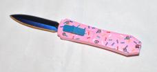 OTF Pink With Sprinkles3 1/4" Closed Mint New Lanyard Hole Pocket Clip China Well Made OTF Pink With Sprinkles3 1/4" Closed Mint New Lanyard Hole Pocket Clip China Well Made
